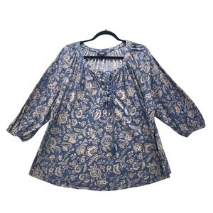Chaps Peasant Top 2X‎